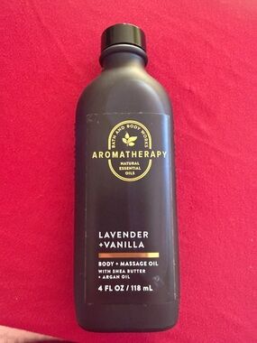 Bath & Body Works Lavender + Vanilla Body & Massage Oil - Purple